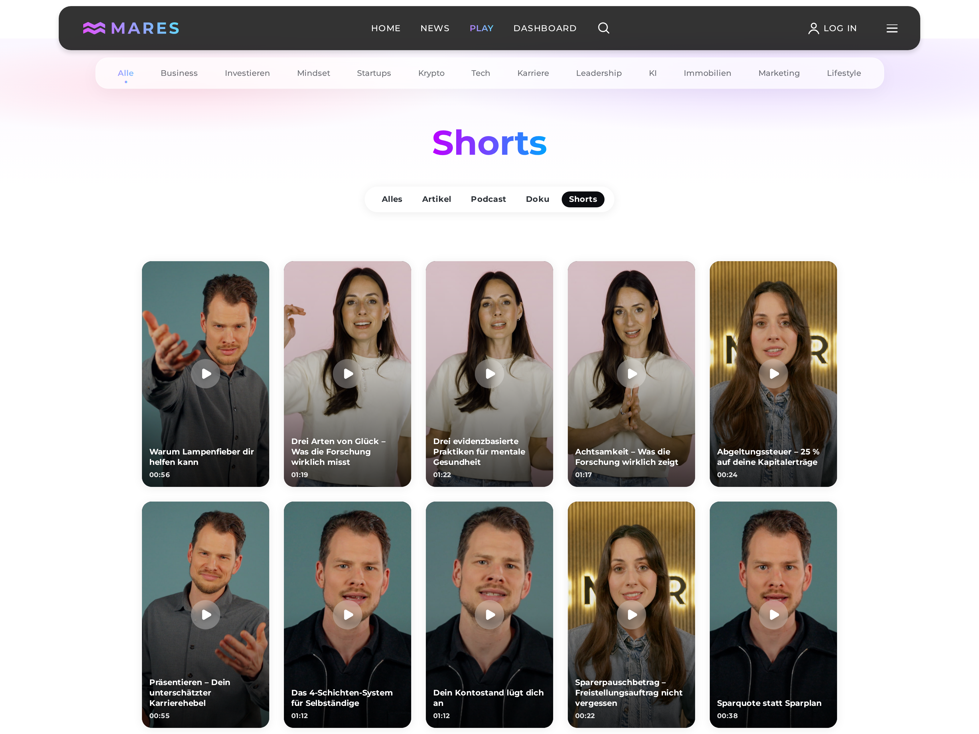 MARES Shorts-Vorschau