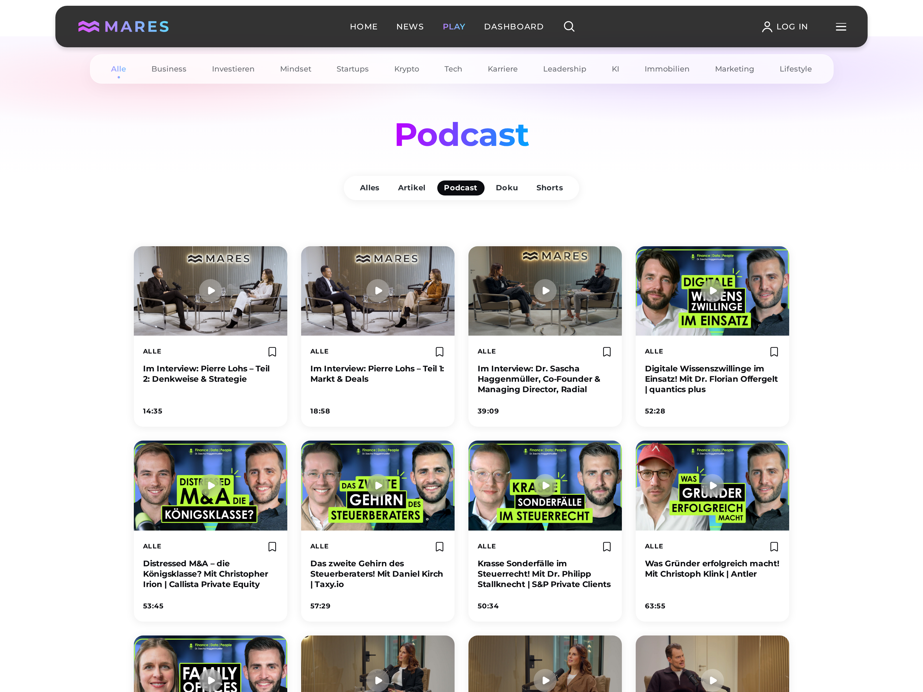 MARES Podcasts-Vorschau